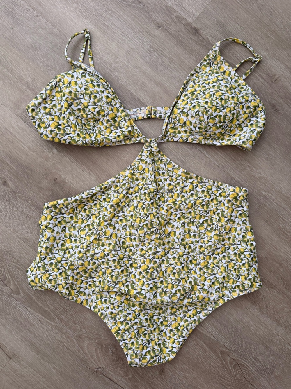 J.Crew x Liberty London Yellow Floral Swim Suit